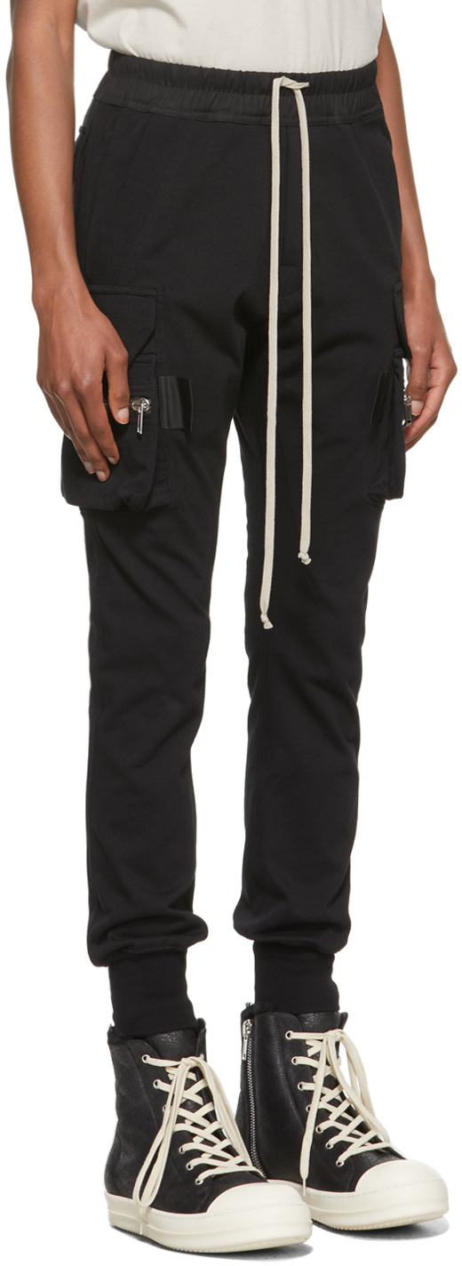 Rick Owens Black Mastodon Cargo Pants Rick Owens