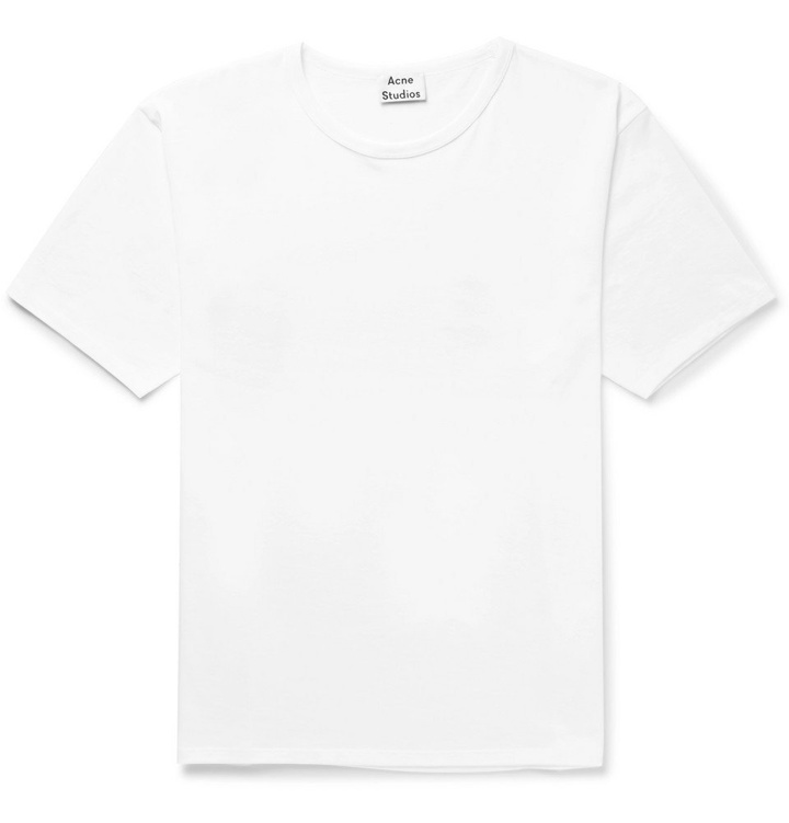 Photo: Acne Studios - Niagara Cotton-Jersey T-Shirt - Men - White