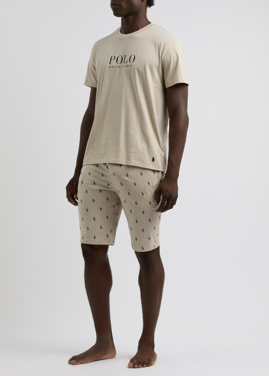 Polo Ralph Lauren Logo-print Cotton T-shirt Light Grey Polo