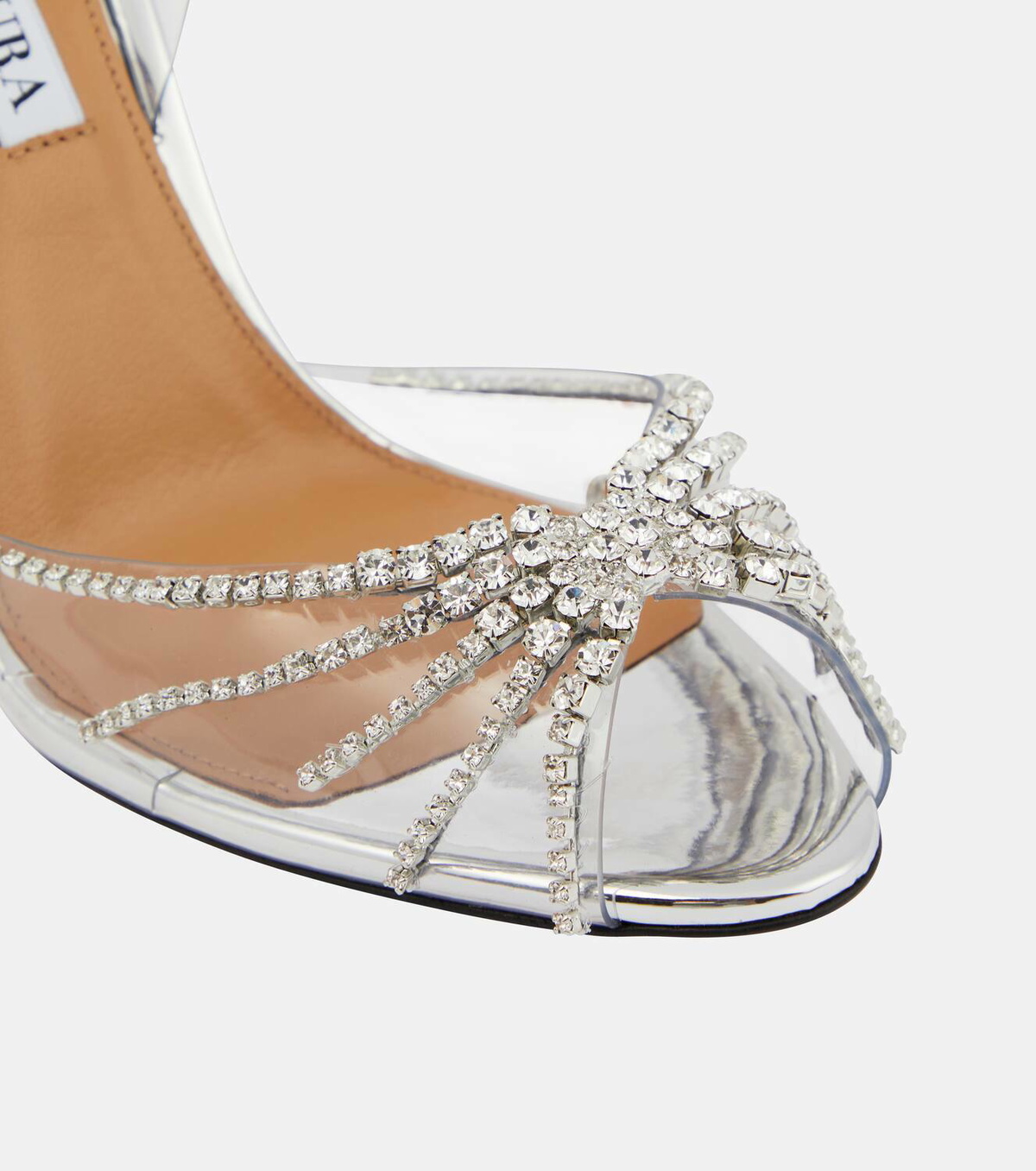 Aquazzura Sunshine 105 embellished PVC sandals Aquazzura