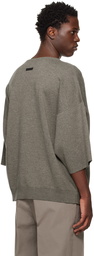 Fear of God Gray Cropped Sleeve Sweater