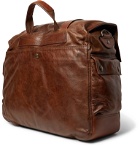 Belstaff - Waxed-Leather Messenger Bag - Brown