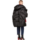 Chen Peng Black Long Quilted Puffer Jacket