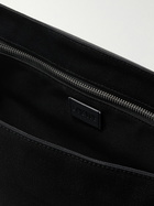LOEWE - Leather-Trimmed Suede and Canvas Messenger Bag