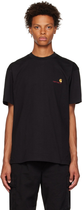 Photo: Carhartt Work In Progress Black American Script T-Shirt