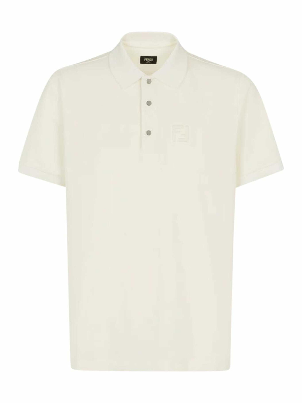 Fendi Air Force Blue Piquet Polo Shirt Fendi