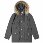 Woolrich Men's Arctic Detachable Fur Parka Jacket in Grey Shadow