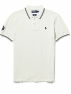 Polo Ralph Lauren - Wimbledon Logo-Embroidered Appliquéd Cotton-Piqué Polo Shirt - White