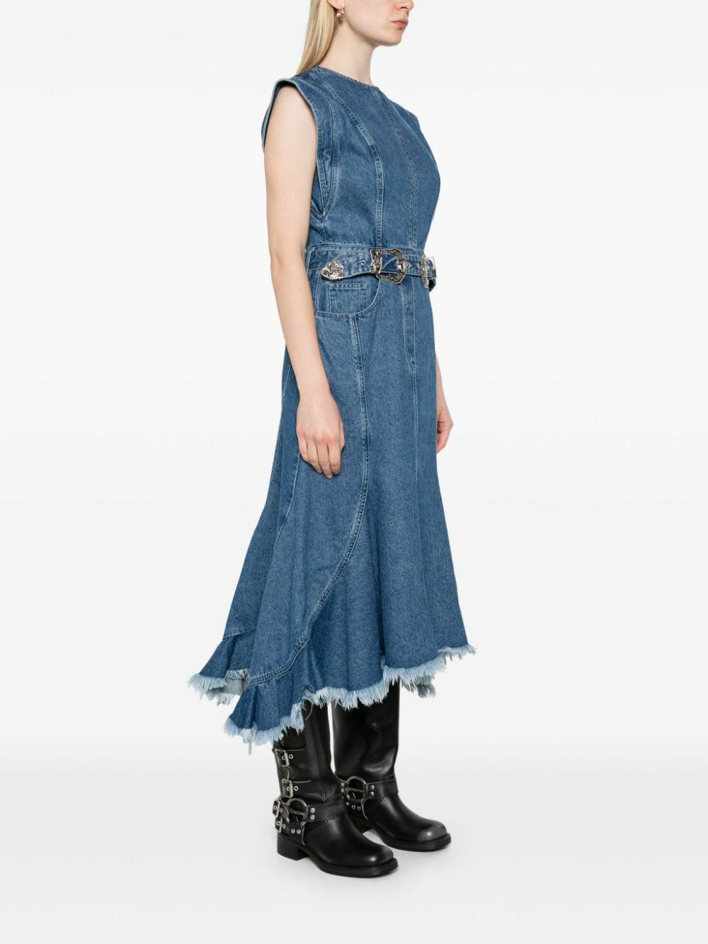 Marques Almeida outlets Asymmetric Denim Dress