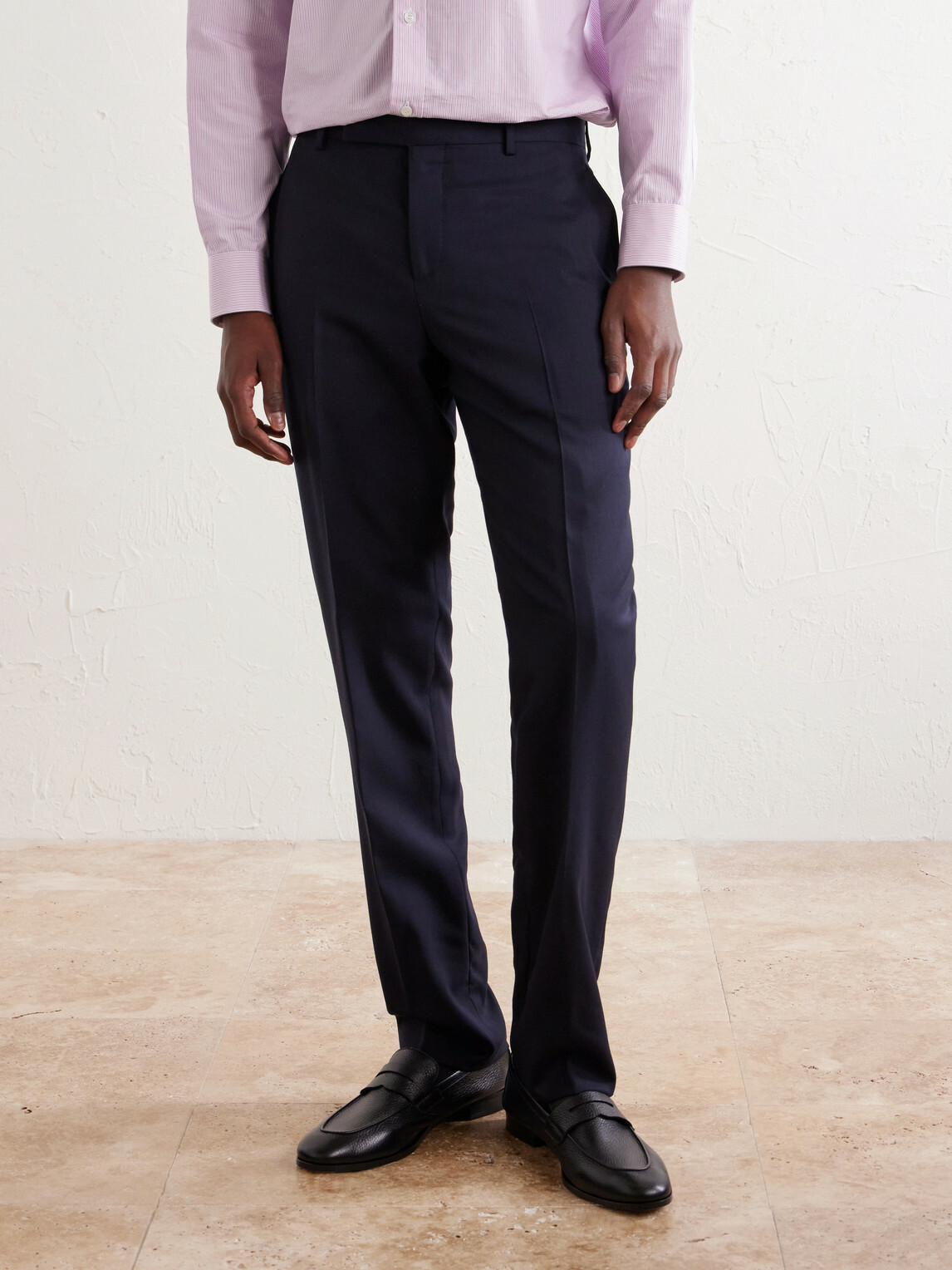 Paul Smith - Straight-Leg Pleated Wool Suit Trousers - Blue