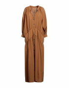 Fortela Womens Maxi dress Camel