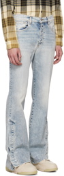 AMIRI Blue Stacked Jeans