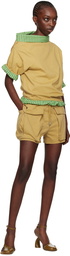 Dries Van Noten Tan Drawstring Shorts