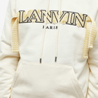 Lanvin Men's Curb Lace Popover Hoody in Milk