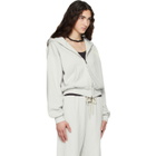 Fear of God ESSENTIALS Gray Full Zip Hoodie