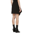 Anthony Vaccarello Black Belted Asymmetrical Skirt
