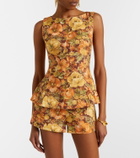 Faithfull Ana floral linen top