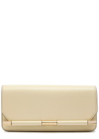 Victoria Beckham The 202 Grained Leather Clutch - Ivory - One Size