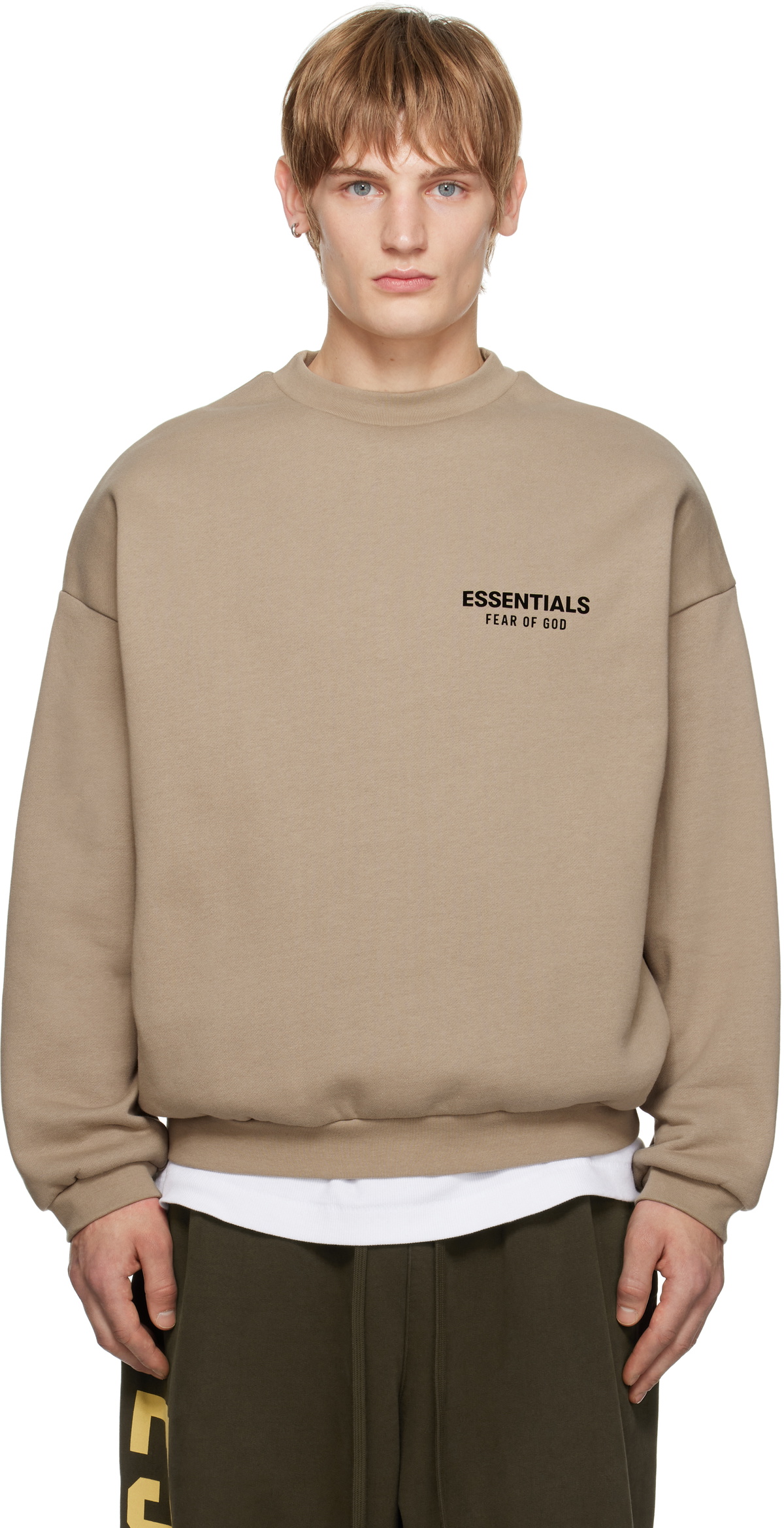 スウェット・トレーナー FEAR OF GOD | ETERNAL VISCOSE TRICOT CREWNECK DUSTY BEIGE Beige Eternal Sweatshirt by Fear of God on Sale