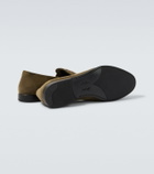 Brioni Suede penny loafers
