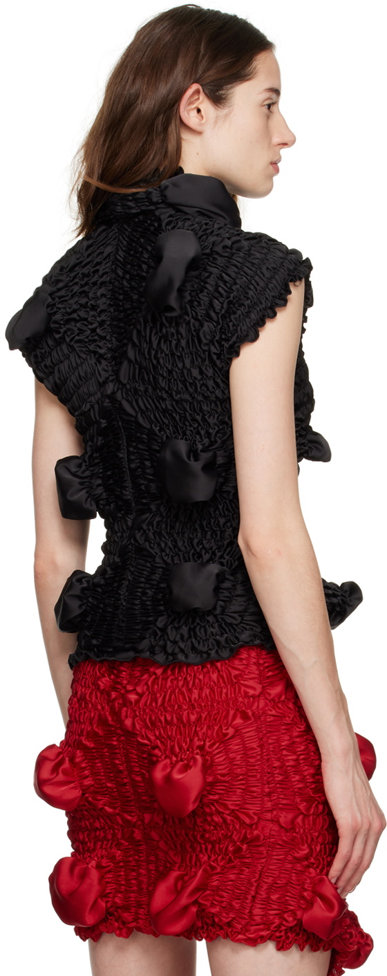 Feben Black Twist Blouse