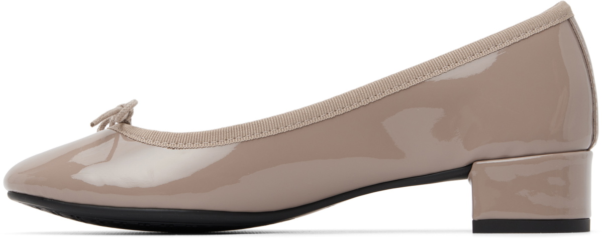 Repetto Taupe Camille Rubber-Sole Heels