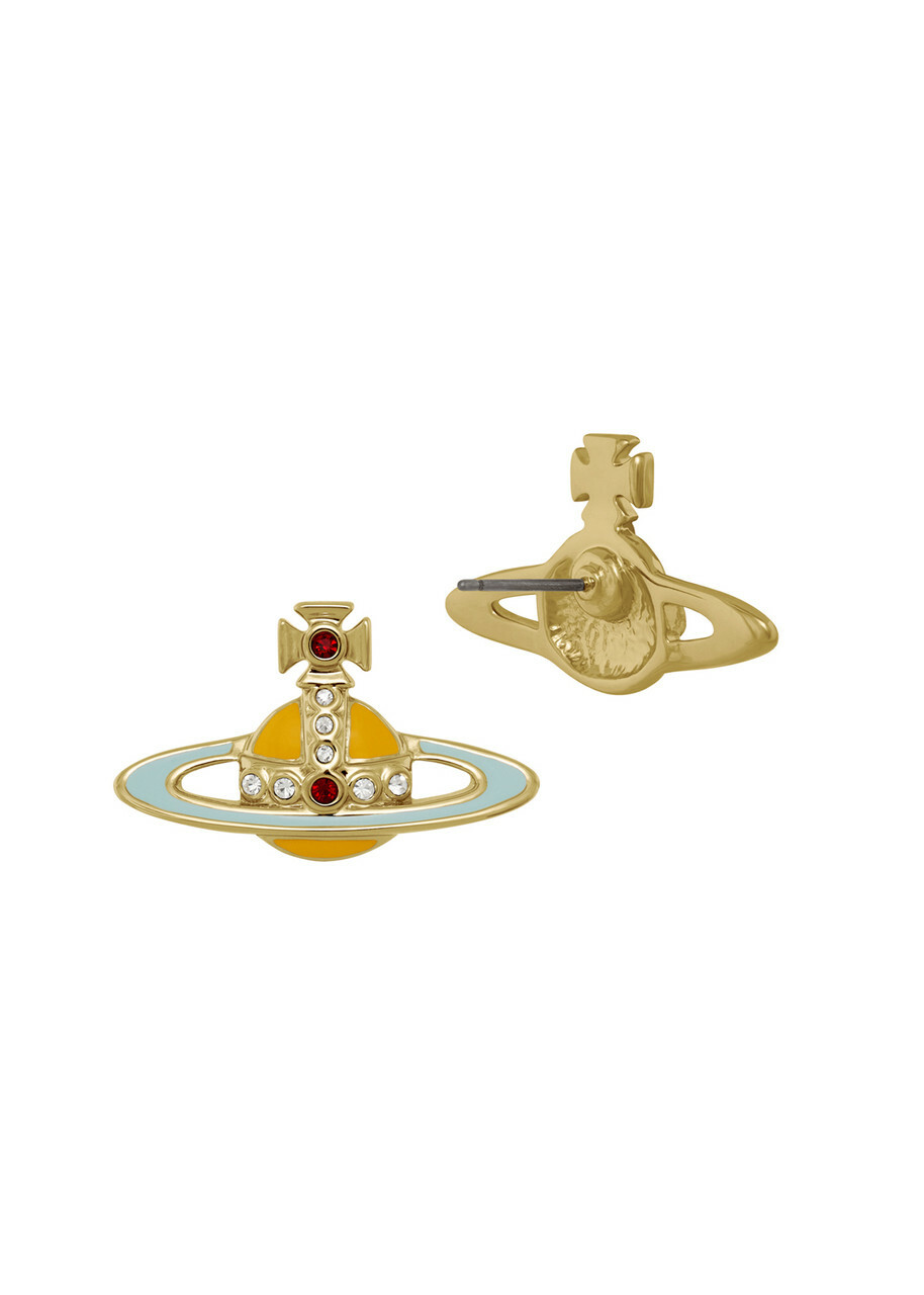 Vivienne Westwood Small Neo Bas Relief orb Stud Earrings - Multicoloured - One Size