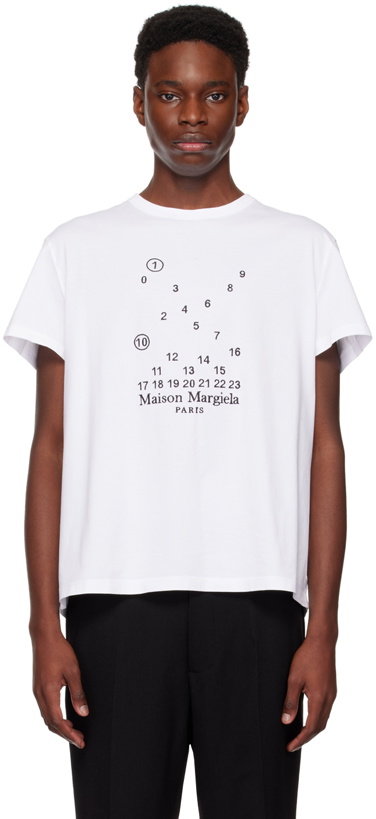 Photo: Maison Margiela White Embroidered T-Shirt