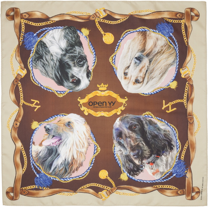 Photo: OPEN YY Multicolor 'International Pet Club' Scarf