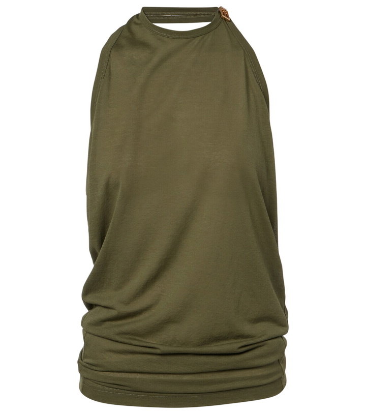 Photo: Balenciaga Draped cotton-blend top
