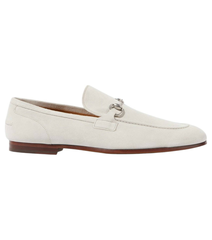 Photo: Gucci Gucci Jordaan Horsebit suede loafers