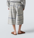 Loewe Paula's Ibiza denim jacquard Bermuda shorts