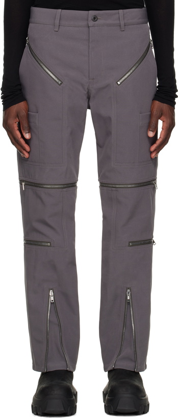 Photo: Rick Owens Gray Hollywood Headon Convertible Trousers