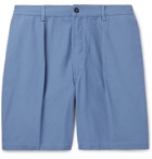 Drake's - Slim-Fit Cotton-Canvas Chino Shorts - Blue