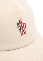 Moncler Grenoble Day-Namic Logo-embroidered Cotton cap - Cream - One Size