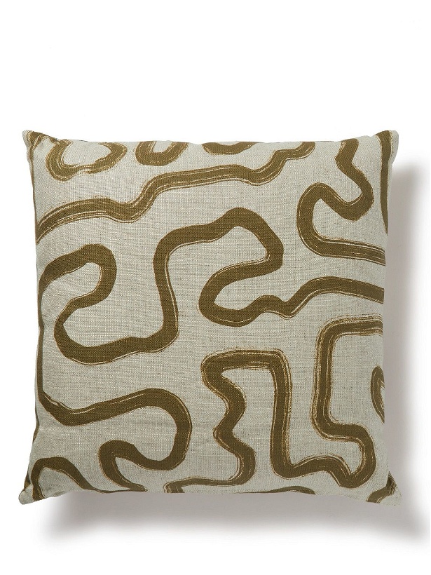 Photo: Soho Home - Saltaire Printed Linen Cushion