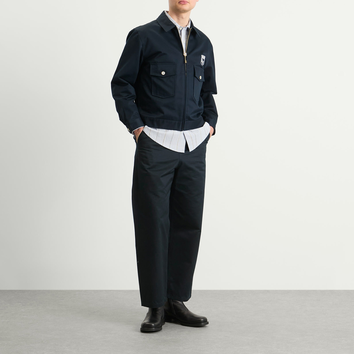 Late Checkout Men's Work Trousers in Navy