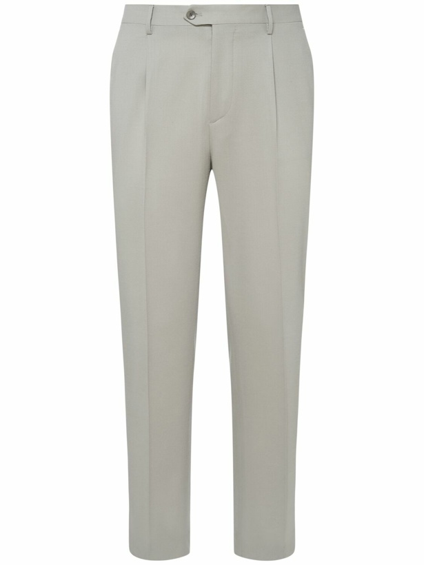 Photo: ETRO Wool Blend Single Pleat Pants