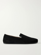 Mulo - Evening Suede Loafers - Black