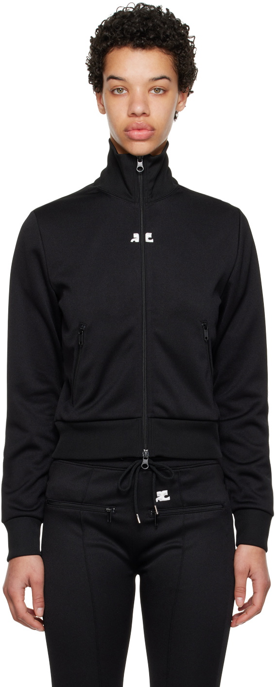 Courrèges Black Zip Track Jacket Courreges