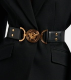 Versace Medusa '95 leather-trimmed belt