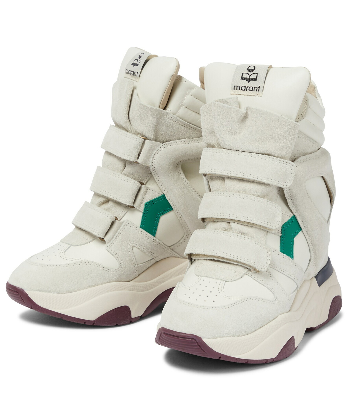 Isabel Marant - Balskee leather wedge sneakers