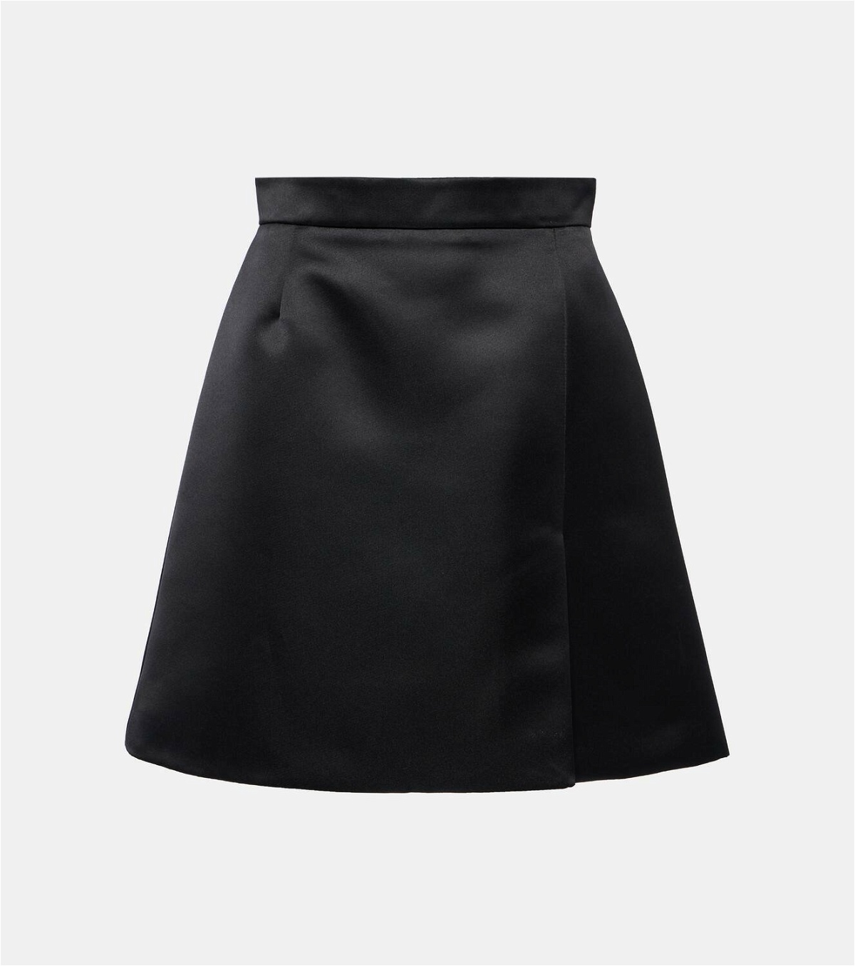 Nina Ricci Duchess A-line satin miniskirt