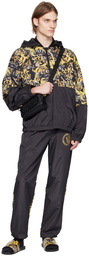 Versace Jeans Couture Black Hooded Jacket