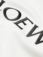 Loewe - Logo-Embroidered Printed Cotton-Jersey T-Shirt - White