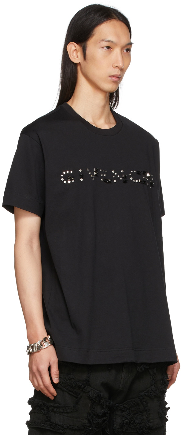 Givenchy Black Stud Logo T-Shirt Givenchy