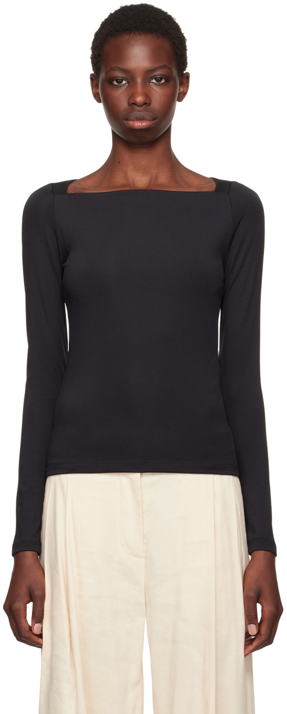 REMAIN BIRGER CHRISTENSEN 売れ筋商品|||リメイン バーガー クリステンセン Tシャツ トップス レディース Bodysuits Black REMAIN BIRGER CHRISTENSEN | トップス ブラック レディース | YOOX