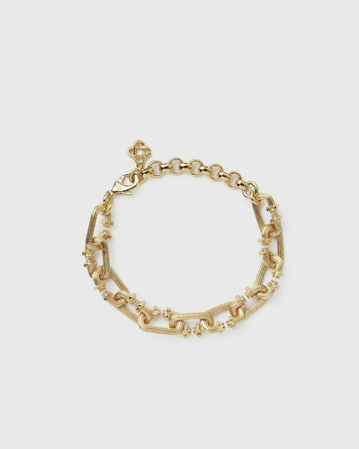 Casablanca SMALL C LINK COLUMN BRACELET gold Mens Jewellery