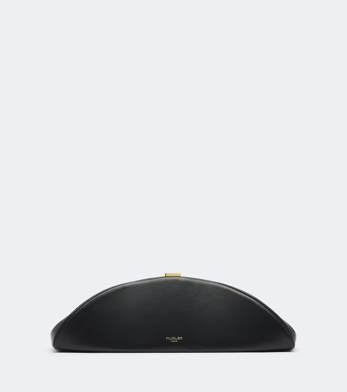 Mugler Lua leather clutch