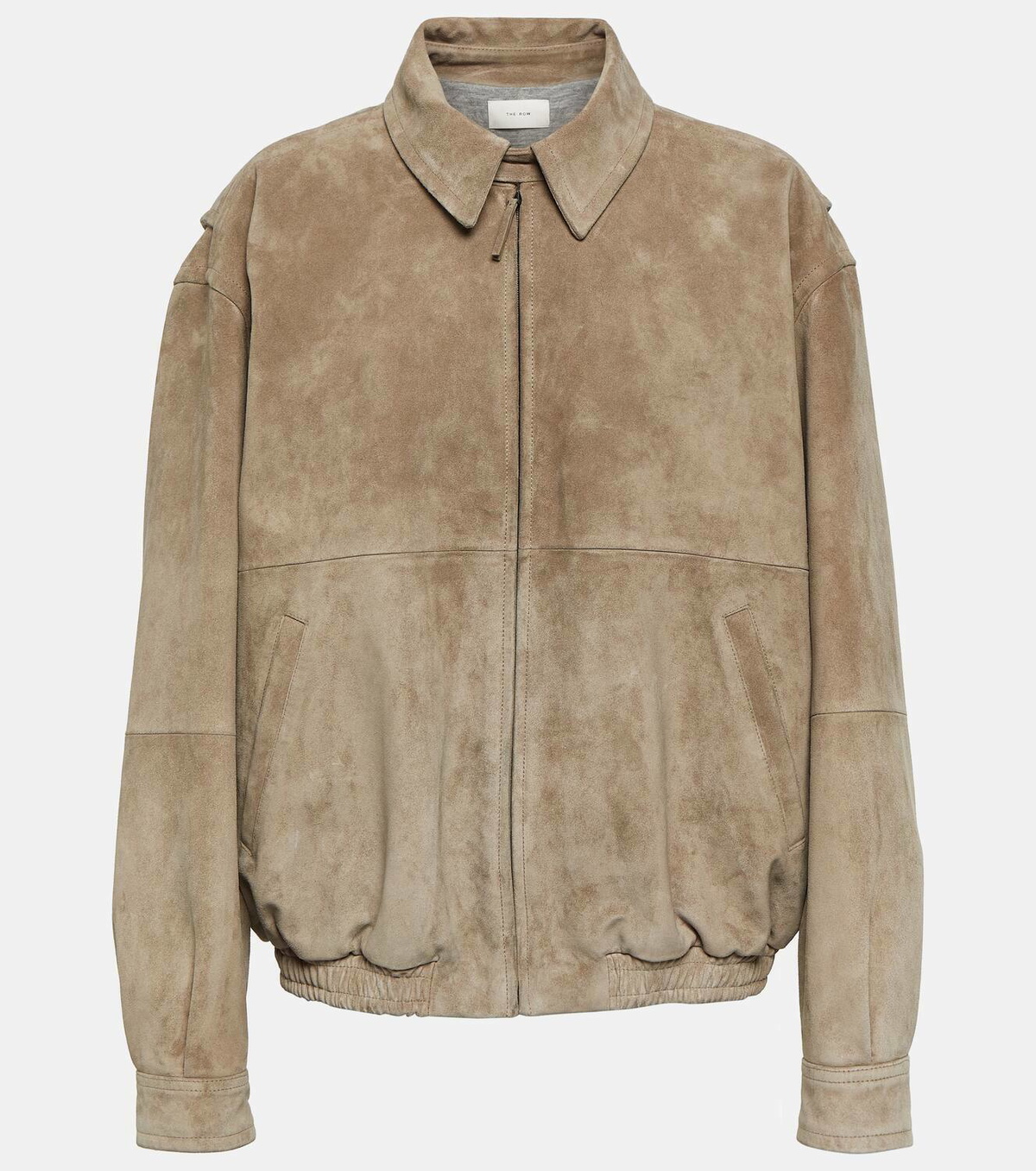 The Row Roanna suede bomber jacket The Row